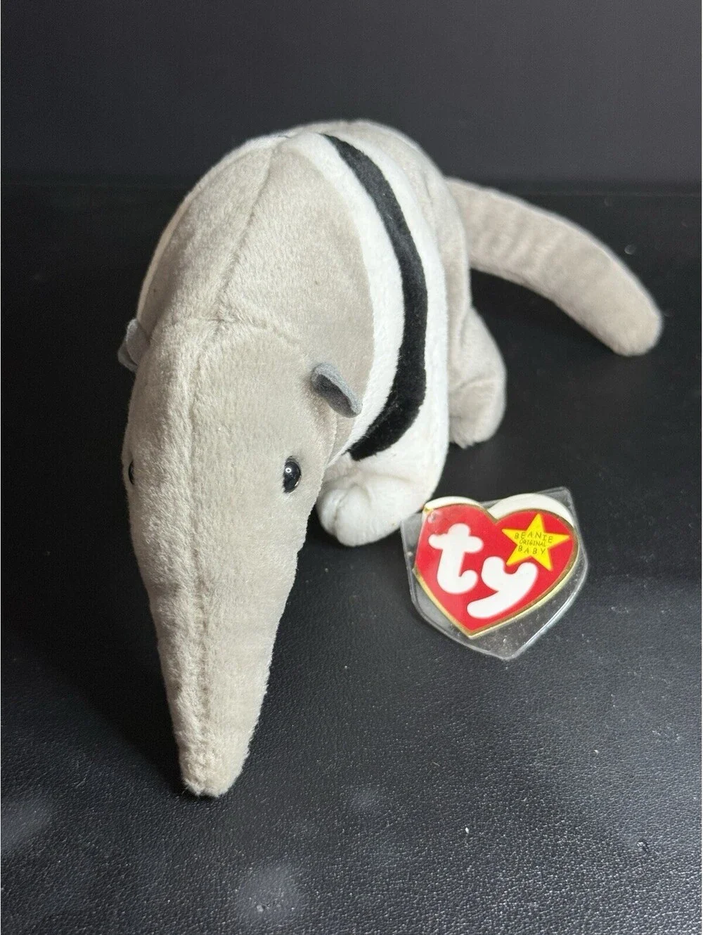 NWT Ty 1993 Antsy The Anteater Teenie Beanie Baby, 7x1.5” FREE SHIPPING
